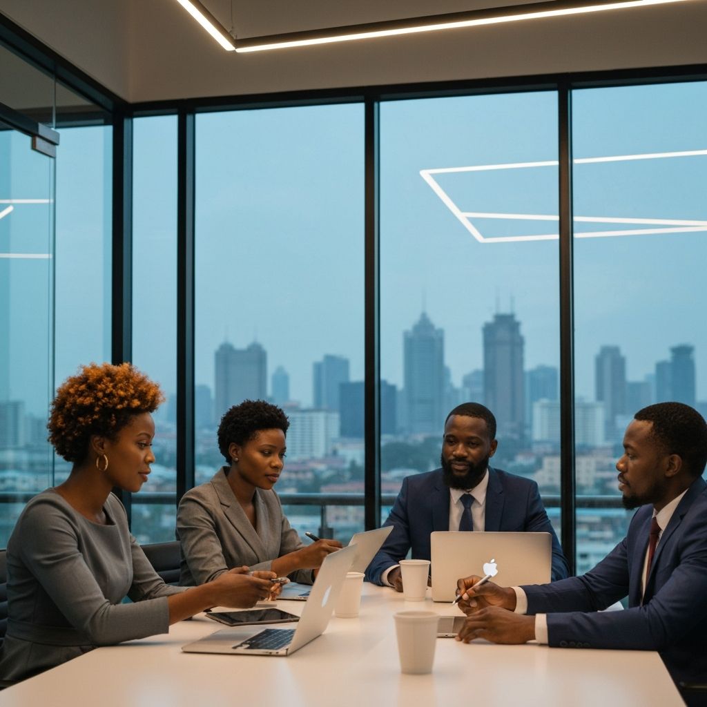 Nairakey team collaborating in modern office